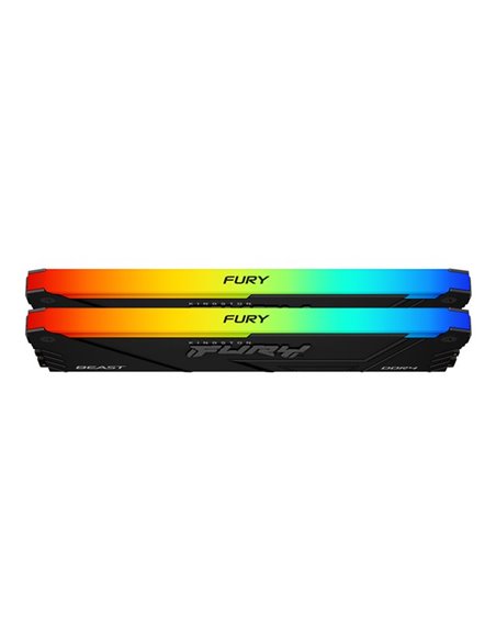Memorie operativa Kingston FURY® Beast DDR4 RGB 3200 MHz16GB (Kit of 2*8GB) Memorie operativa Kingston FURY® Beast DDR4 RGB 3200 MHz16GB (Kit of 2*8GB)
