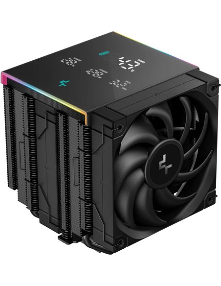 Cooler DEEPCOOL AK620 DIGITAL PRO/ Universal / 260W/ 500~1750rpm/ 25dBA/ 60.89CFM/ Black