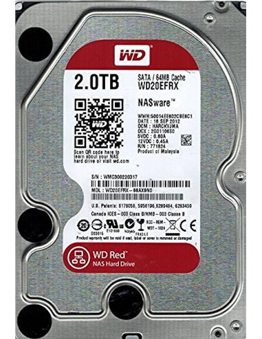 3.5'' HDD Western Digital WD20EFPX Caviar Red Plus NAS / 2.0TB