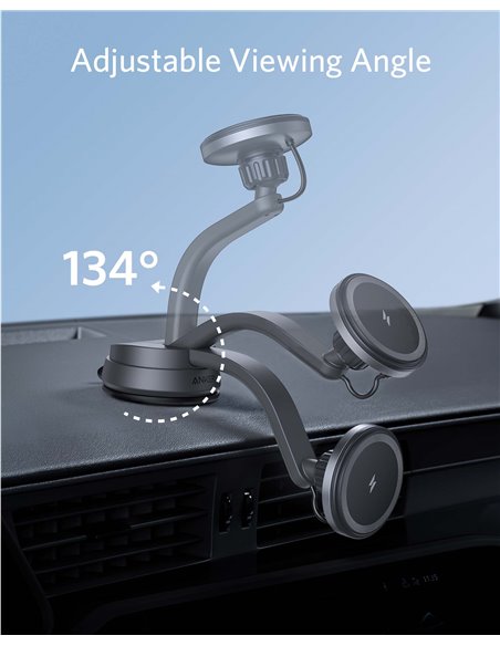 Автомобильное зарядное устройство Anker 613 Magnetic Wireless Charger MagGo / black Автомобильное зарядное устройство Anker 613 Magnetic Wireless Charger MagGo / black