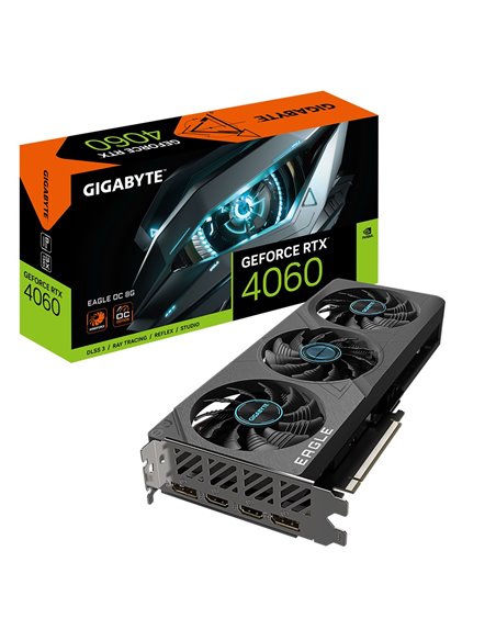 Placa video Gigabyte GeForce RTX 4060 EAGLE OC 8G / 8GB / GDDR6 / 128bit