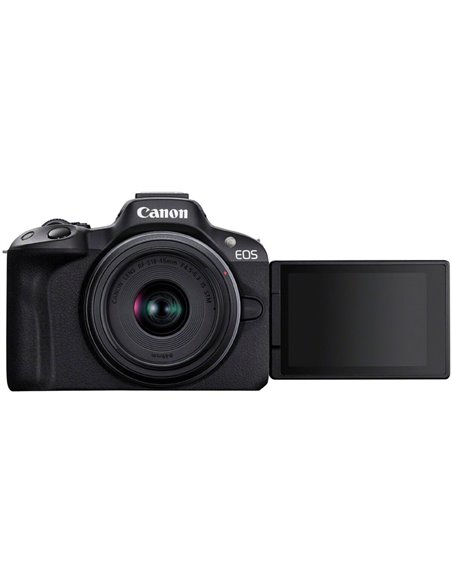 Безерккальная камера Canon EOS R50 18-45 Content Creator Kit (камера+объектив+микрофон+штатив+карта памяти) (5811C036)
