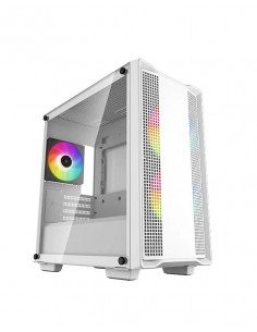 Carcasa DEEPCOOL CC360 WH ARGB / w/oPSU / Side panel / 3x120mm ARGB fans / ATX / White