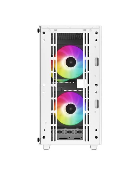 Carcasa DEEPCOOL CC360 WH ARGB / w/oPSU / Side panel / 3x120mm ARGB fans / ATX / White