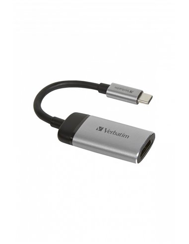 Адаптер Verbatim USB Type-C to HDMI 4K, 10 cm
