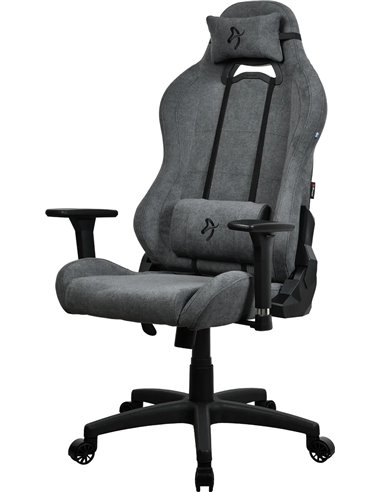 Игровое кресло AROZZI Torretta 2023 Edition/ Soft Fabric/ up to120kg / 155-185cm / Ash Grey