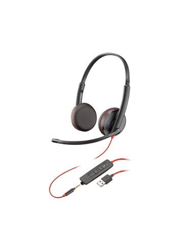 Casti Poly Blackwire 3225 / USB-C/A / Black