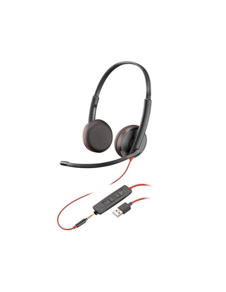 Casti Poly Blackwire 3225 / USB-C/A / Black