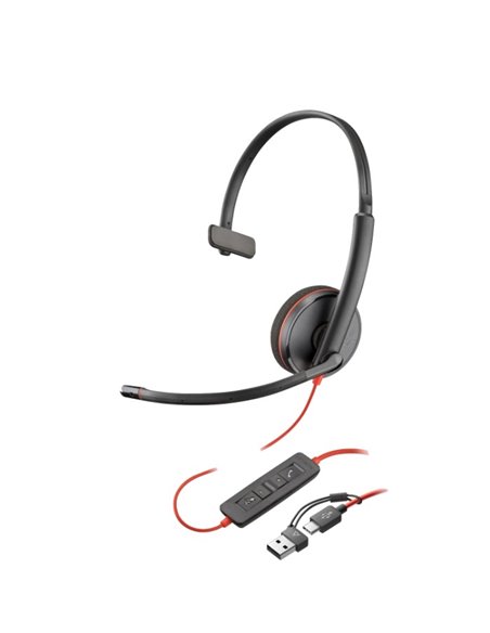 Наушники Poly Blackwire 3210 / USB-C/A / Black