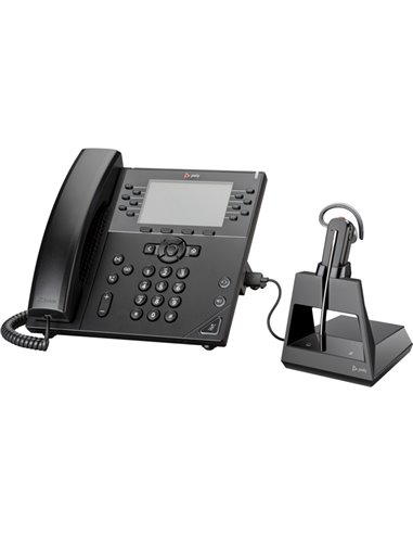 Офисная гарнитура + кабель USB-A - Micro USB Poly Voyager 4245-M / Black