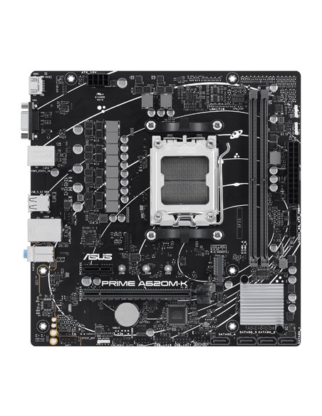 Материнская плата ASUS PRIME A620M-K / AM5 / A620 / DDR5 / mATX