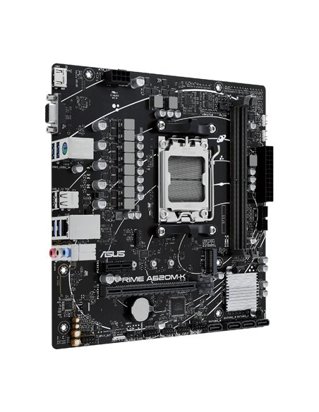 Placa de baza ASUS PRIME A620M-K / AM5 / A620 / DDR5 / mATX