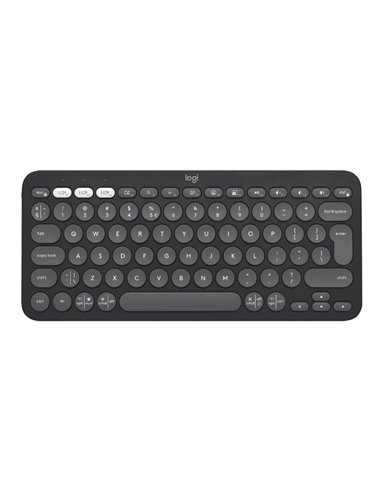 Беспроводная Клавиатура Logitech Pebble Keys2 K380s / Bluetooth / Graphite
