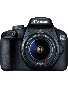 DSLR Camera Canon EOS 4000D EF-S Kit 18-55mm III (3011C015AA) (cu geanta SB130 si card de memorie SD de 16 GB)