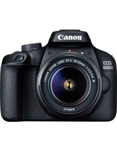 Зеркальная камера Canon EOS 4000D EF-S Kit 18-55mm III (3011C015AA) (с сумкой SB130 и картой памяти SD 16GB)