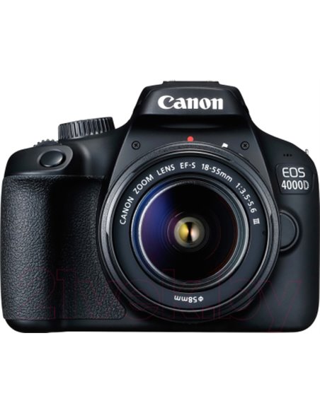 Зеркальная камера Canon EOS 4000D EF-S Kit 18-55mm III (3011C015AA) (с сумкой SB130 и картой памяти SD 16GB)