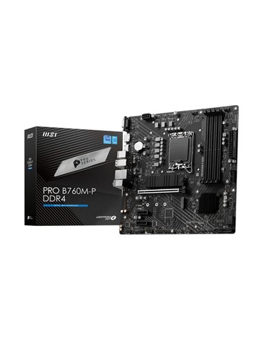 Материнская плата MSI PRO B760M-P DDR4 / 1700 / B760 / DDR4 / mATX