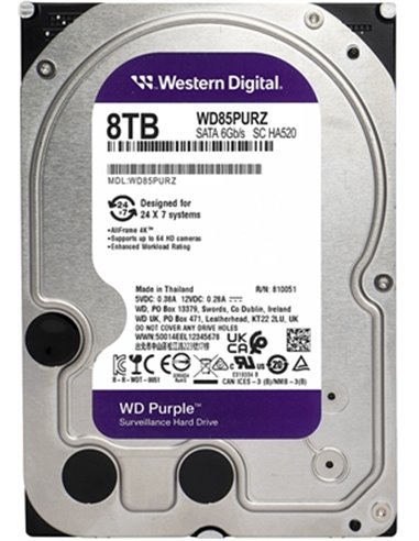 3.5” HDD Western Digital Caviar Purple WD85PURZ/ 6TB / 5640 rpm/ 256MB