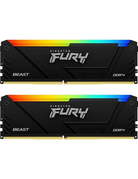 Оперативная память Kingston FURY Beast DDR4 RGB DDR4-3600 64GB (Kit of 2*32GB)