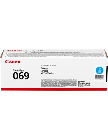 Laser Cartridge Canon 069 C (5093C002), cyan (1900 pages) for Canon i-SENSYS MF752Cdw/ MF754Cdw/ LBP673Cdw