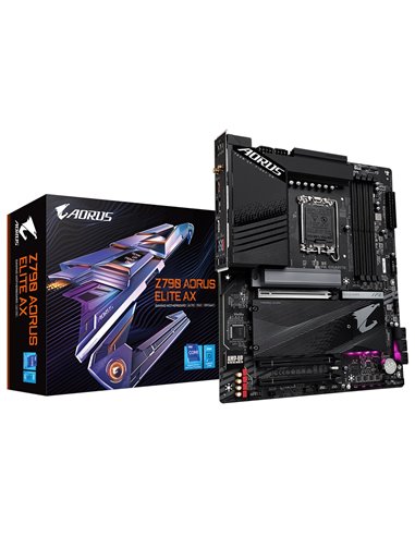 Материнская плата GIGABYTE Z790 AORUS ELITE AX / 1700 / Z790 / DDR5 / ATX