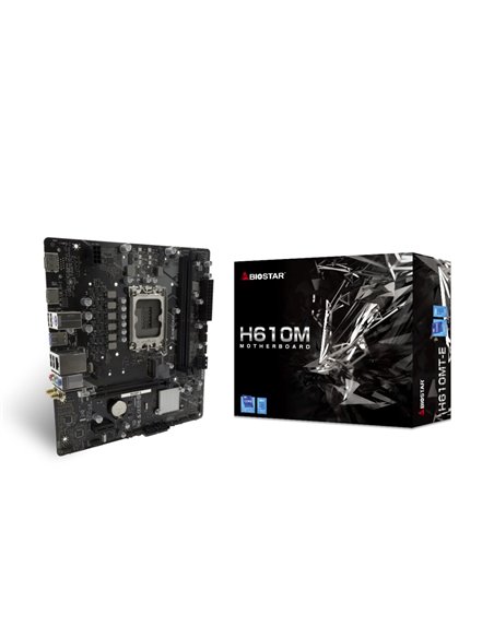 Материнская плата BIOSTAR H610MT-E / Socket 1700 / Intel H610 / mATX