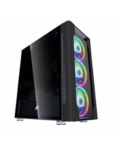 Carcasa 1STPLAYER DX / no PSU / Side-Window / 4x140mm / EATX / Black
