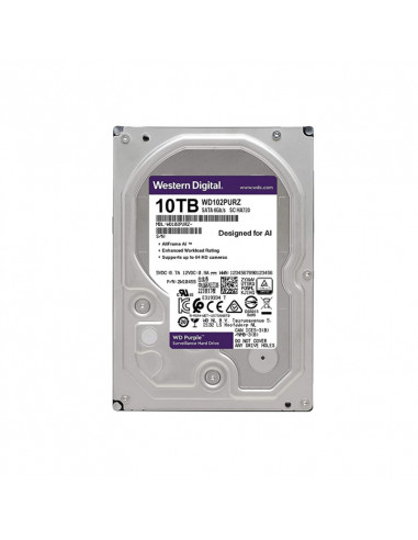 3.5” HDD Western Digital Caviar Purple WD102PURZ/ 10TB/ 7200rpm/ 256MB/ SATAIII
