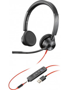 Casti Poly Blackwire 3325-M / USB-A / Black