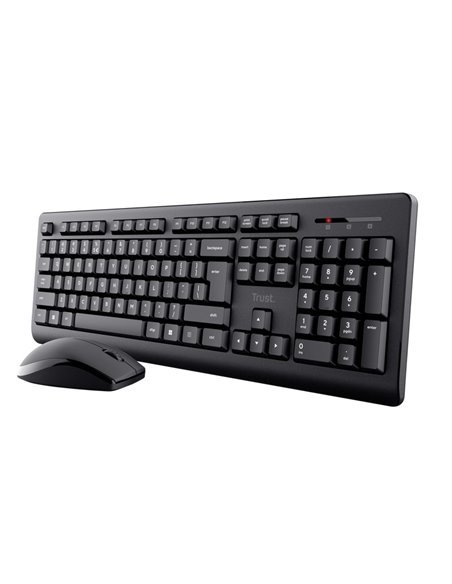Tastatura si Mouse Wireless Trust Primo, USB, Black