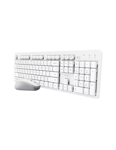 Tastatura si Mouse WirelessTrust ODY II / White