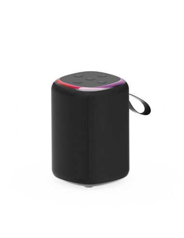 Колонка Портативная Gembird SPK-BT-LED-08S/ 5W / Bluetooth / microSD / USB / 800 mAh