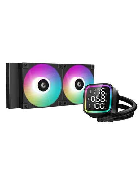 Жидкостный охладитель DEEPCOOL LD240/ Universal/ 280W/ <38.71dBA/ 72.04 CFM/ Black
