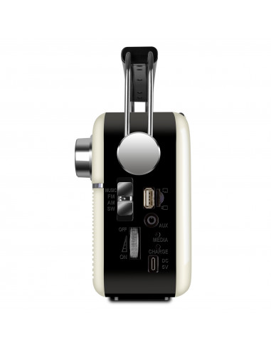 Колонка Портативная SVEN SRP-500, White / 3W / Bluetooth / FM/AM/SW Radio / USB / microSD