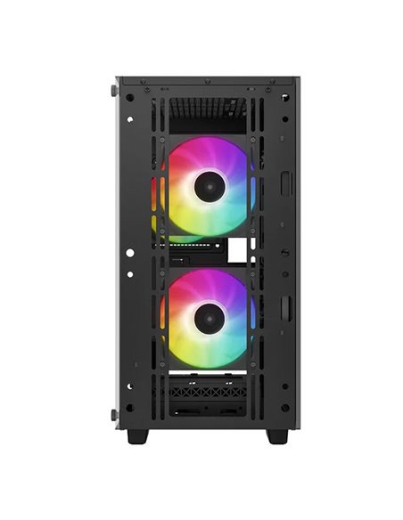 Carcasa DEEPCOOL CC360 ARGB / w/oPSU / Side panel / 3x120mm ARGB fans / ATX / Black