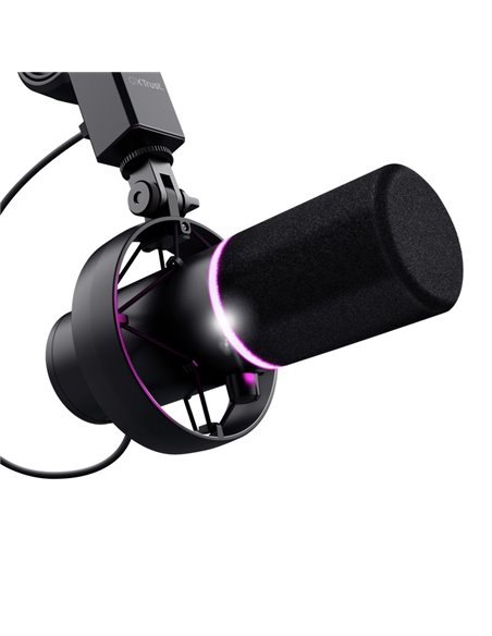 Microfon de studio profesional pe suport Trust GXT 255+ ONYX / USB / Black Microfon de studio profesional pe suport Trust GXT 255+ ONYX / USB / Black