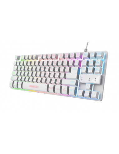 Игровая клавиатура Trust GXT 833 Thado, USB, White