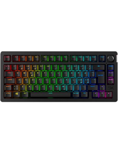Беспроводная Клавиатура HYPERX Alloy Rise 75 RGB, HyperX Linear switches, [91Y91AA#ACB]