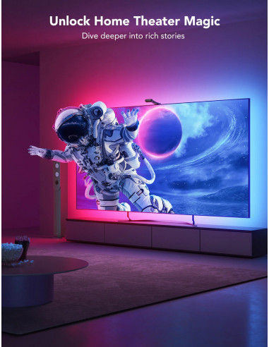 GOVEE RGBIC Envisual TV Backlight T2 with Dual Cameras (55”-65”)