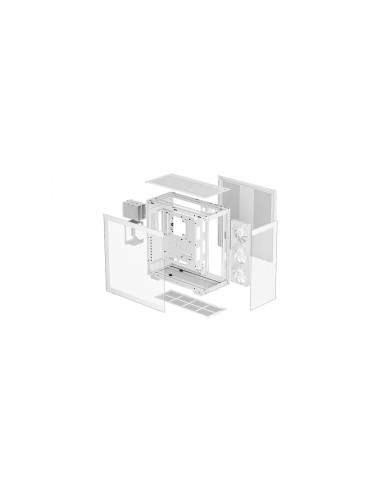 Корпус DEEPCOOL CH780 WH / w/oPSU / Panoramic-Window / 3x140mm ARG / ATX / White