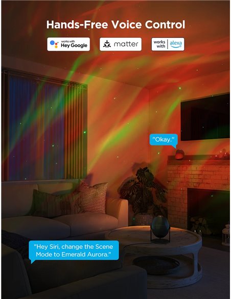 Световой проектор GOVEE Star Light Projector, 18 White Noise Options