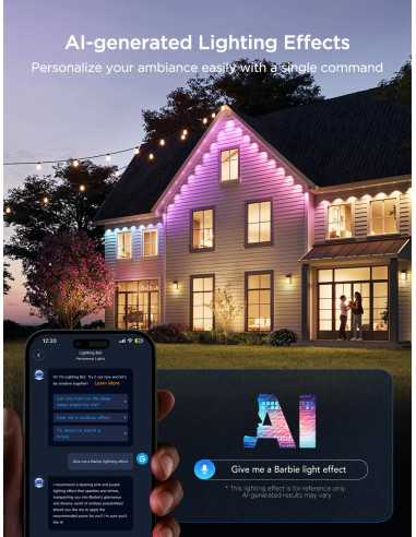 Наружное освещение GOVEE RGBICW Permanent Outdoor Lights 2 30M, 72 Lights