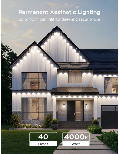 Наружное освещение GOVEE RGBICW Permanent Outdoor Lights 2 30M, 72 Lights
