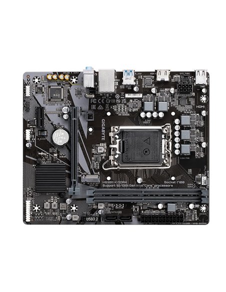 Материнская плата Gigabyte H610M K DDR4, LGA1700, Intel H610, Micro-ATX