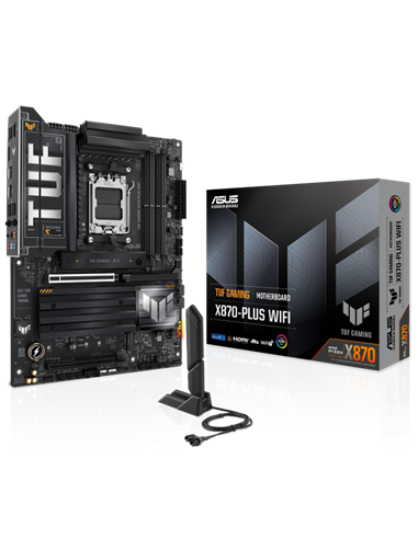 Материнская плата ASUS TUF GAMING X870-PLUS WIFI, AM5, AMD X870, ATX