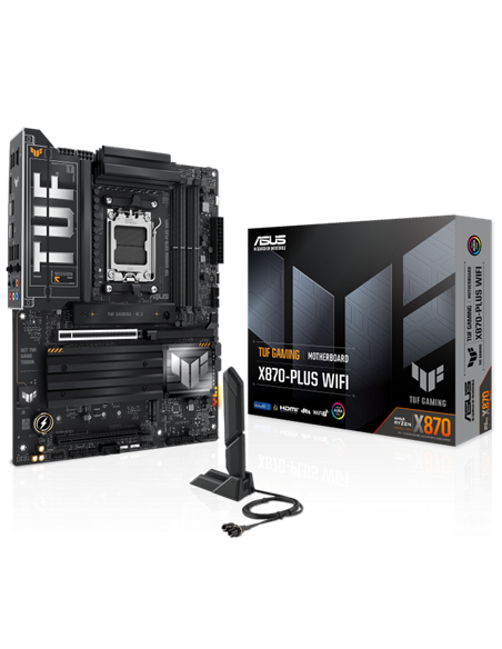 Материнская плата ASUS TUF GAMING X870-PLUS WIFI, AM5, AMD X870, ATX