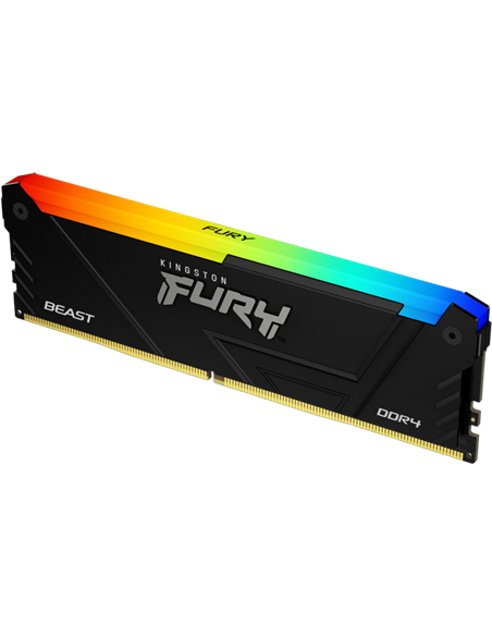 Оперативная память Kingston FURY Beast RGB, DDR4 SDRAM, 3200 МГц, 8Гб, KF432C16BB2A/8