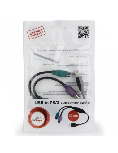 USB-адаптер Cablexpert UAPS12-BK, Чёрный