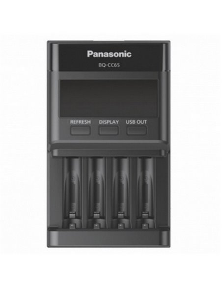 Încărcător Acumulatori Panasonic BQ-CC65E, Negru