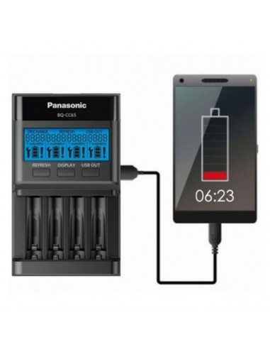 Зарядное устройство Panasonic BQ-CC65E, Чёрный